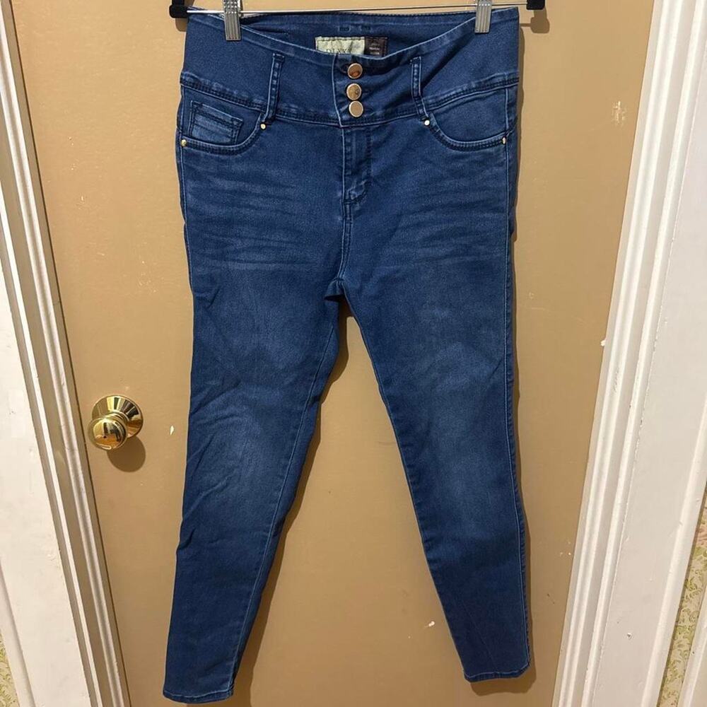 Dixxy navy blue skinny jeans